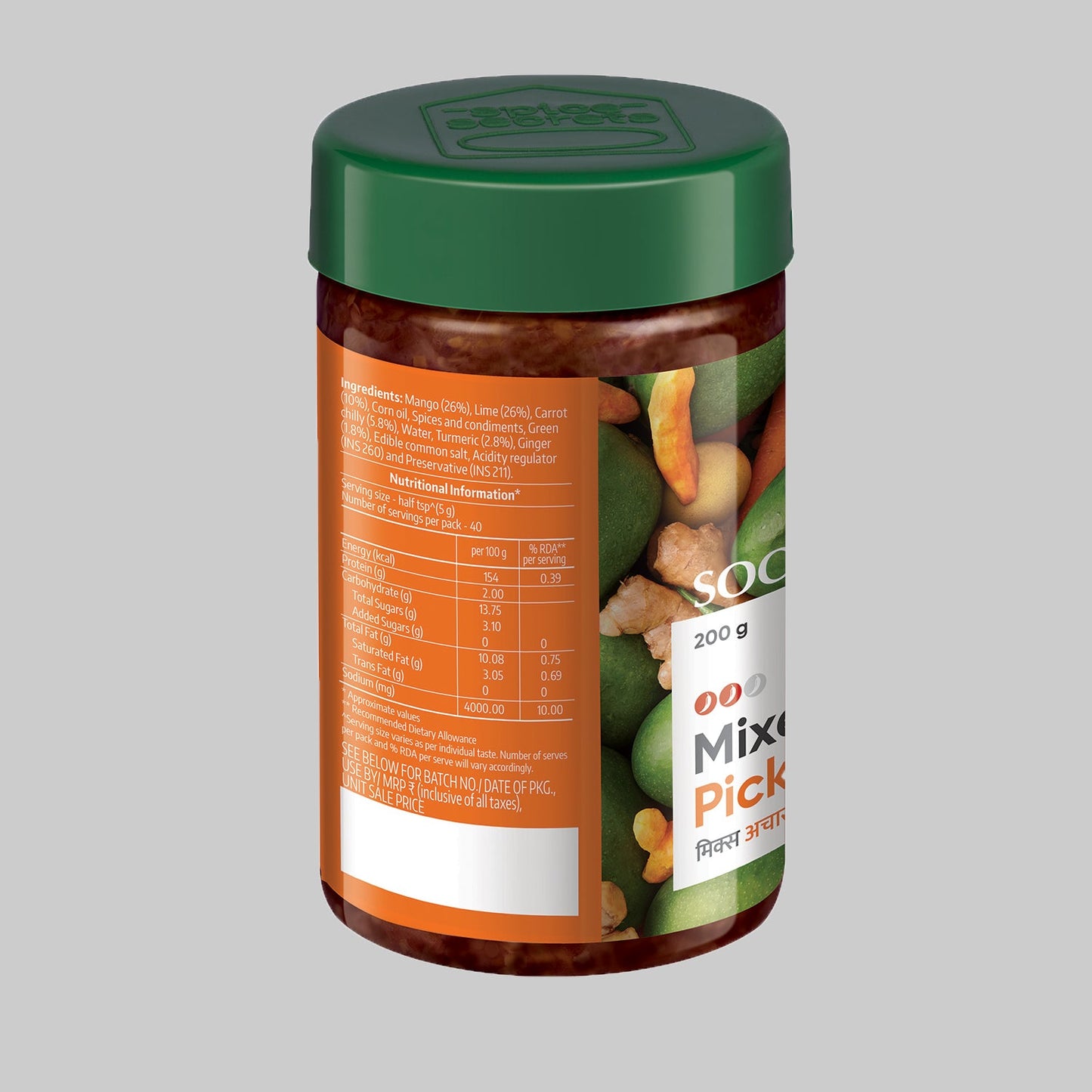 Society Spicy Mango Pickle  + Society Mixed Pickle 200 g x 2