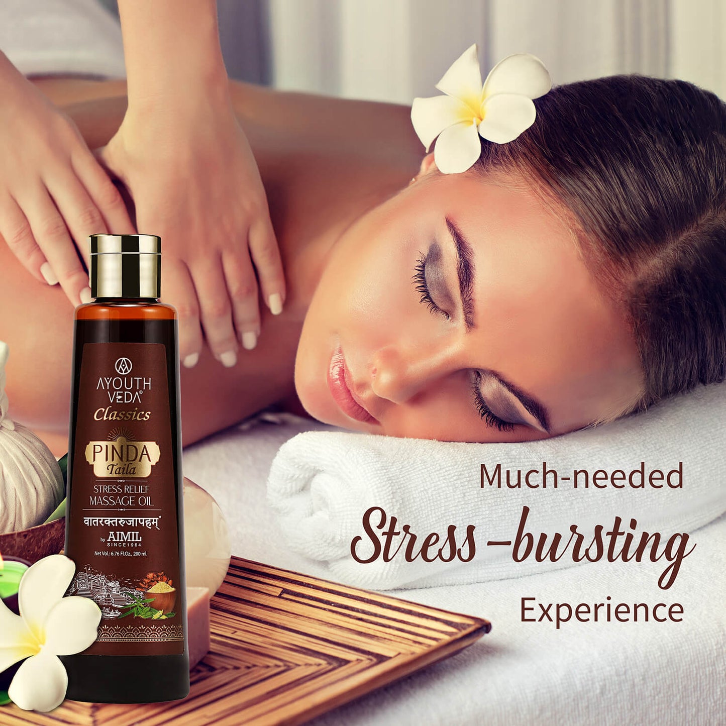 Pinda Taila for stress relief body massage 200ml 200ml