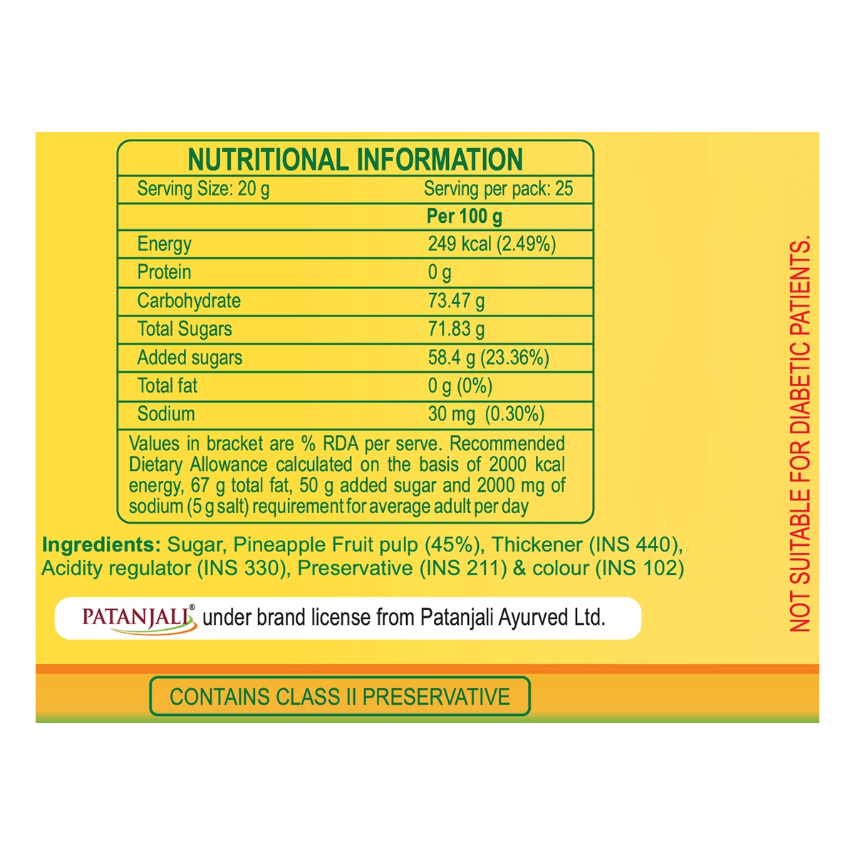 Patanjali Pineapple Jam (500 g)