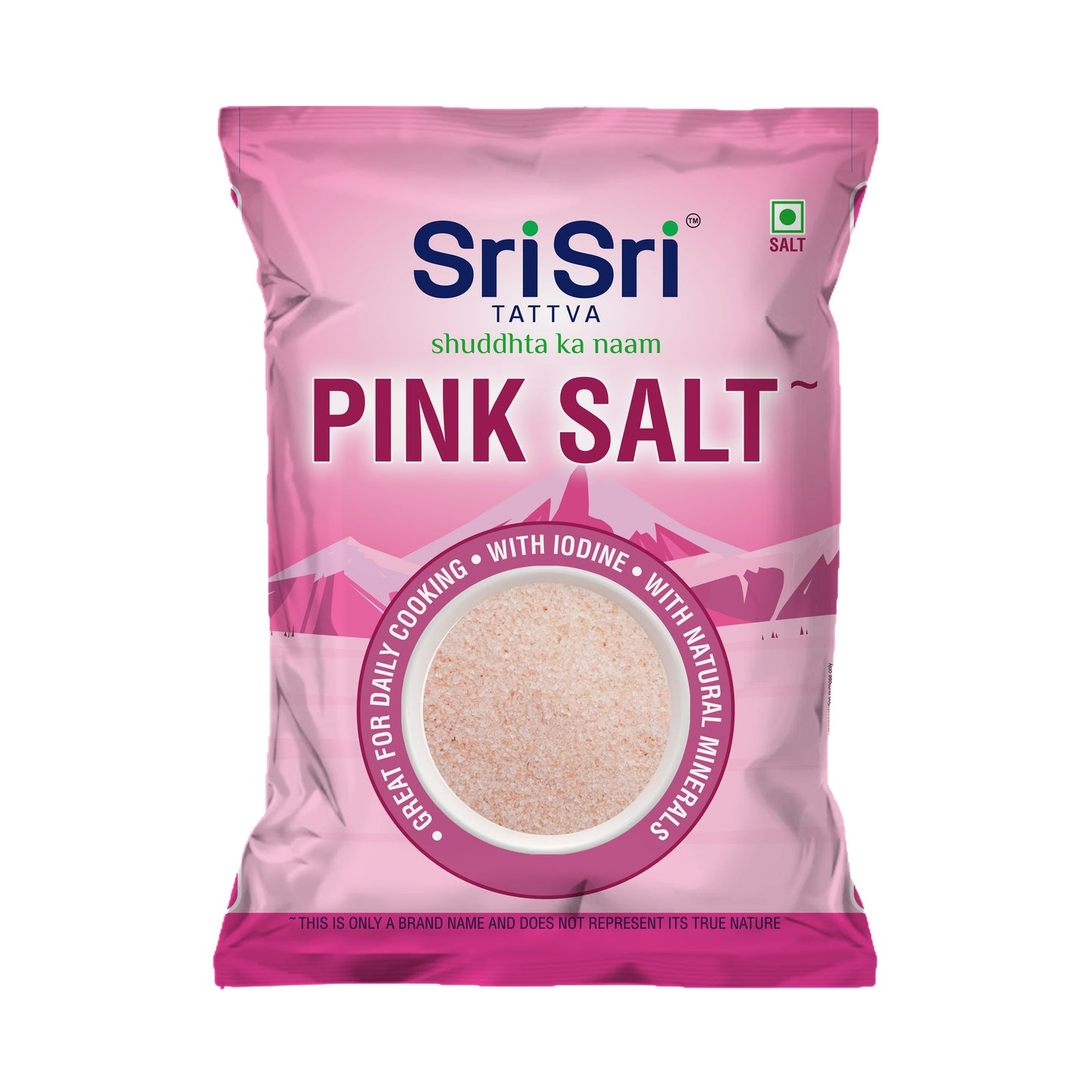 Sri Sri Tattva Pink Salt with Iodine | With Natural Minerals | For Daily Cooking | 1 kg 1kg