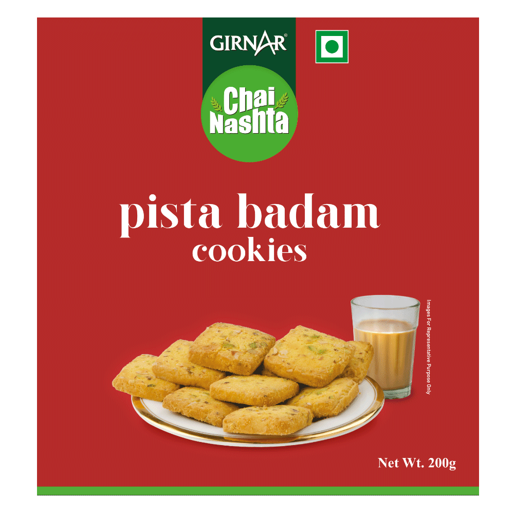 Chai Nashta - Pista Badam Cookies 200g