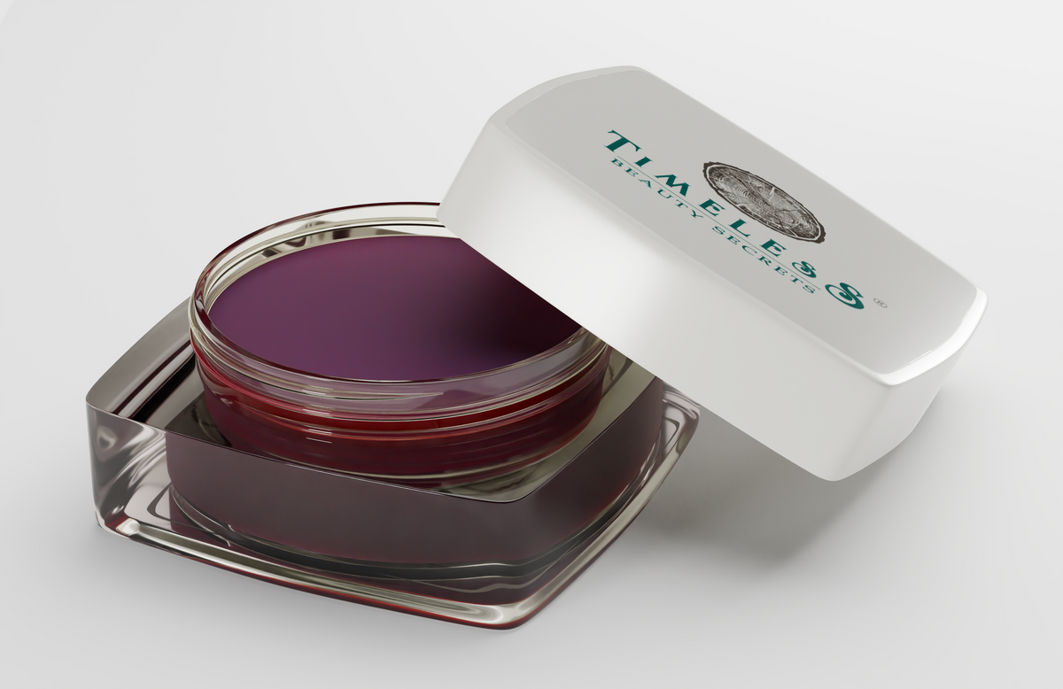 Organic Tinted Lip Balm With Exotic Flavours Plum Red