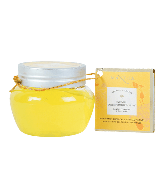 Face Gel Pollution Defense SPF 50 + Sandal, Turmeric & Pure Aloe