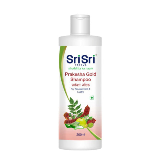 【Sri Sri Tattva】 Prakesha Gold Shampoo (Nourishment & Lustre)｜ プラケーシャ ゴールド シャンプー（栄養・ツヤ）｜ 200ml