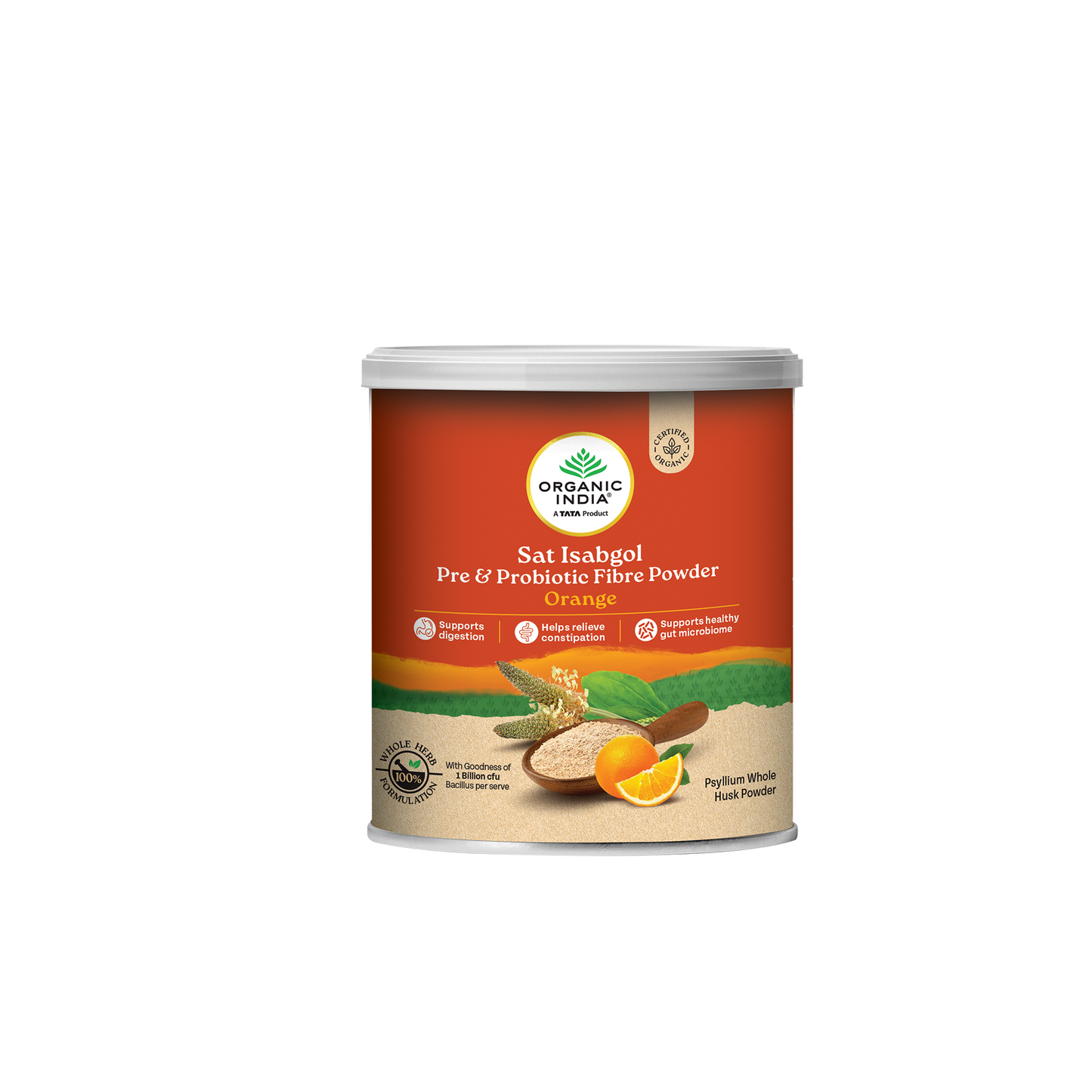 Sat Isabgol Pre & Probiotic Fibre Powder Orange