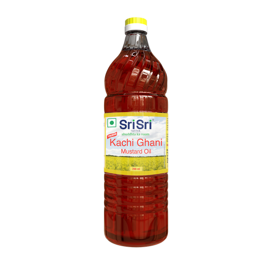 【Sri Sri Tattva】 Premium Kachi Ghani Mustard Oil｜ プレミアム カチガニ マスタードオイル｜ 200ml