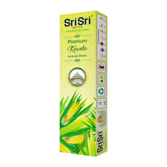 【Sri Sri Tattva】 Kewda Incense Sticks for Pooja｜ プージャ用ケウダのお香スティック｜ 100g