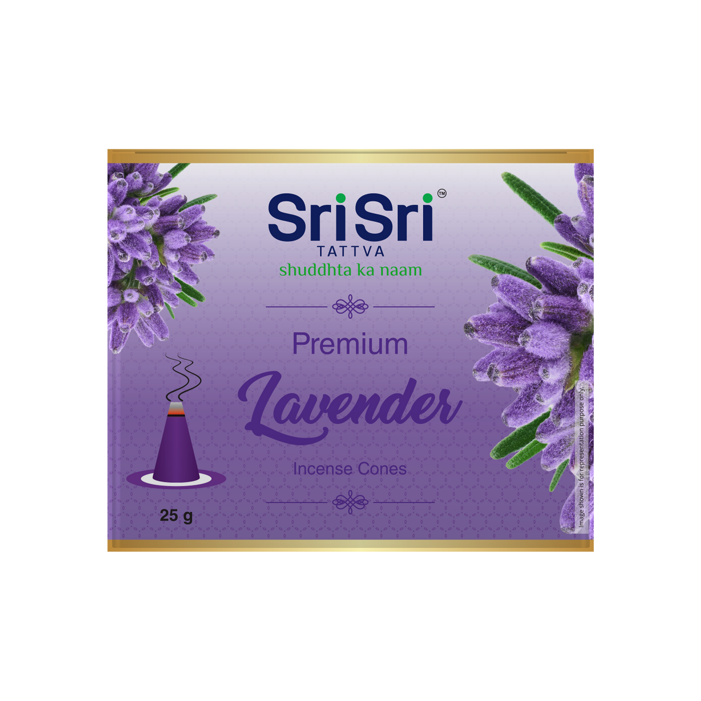Premium Lavendar Incense Cones For Pooja | 12 Dhoop Cones | Fragrances – Natural Lavendar | Free Stand | 25 g 25g