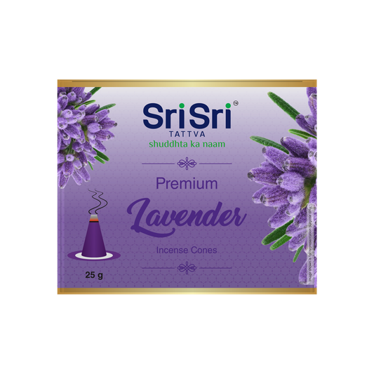 Premium Lavendar Incense Cones For Pooja | 12 Dhoop Cones | Fragrances – Natural Lavendar | Free Stand | 25 g 25g