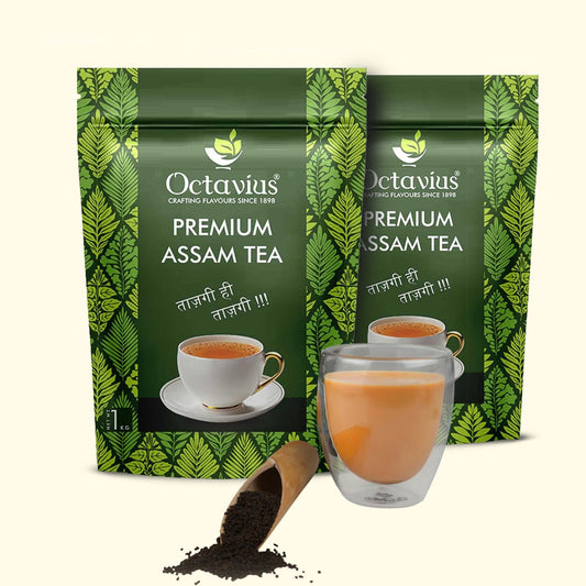【Octavius】 Premium CTC Black Tea - 1Kg ( PACK OF 2 )｜プレミアム CTC ブラックティー 2個セット｜1kg