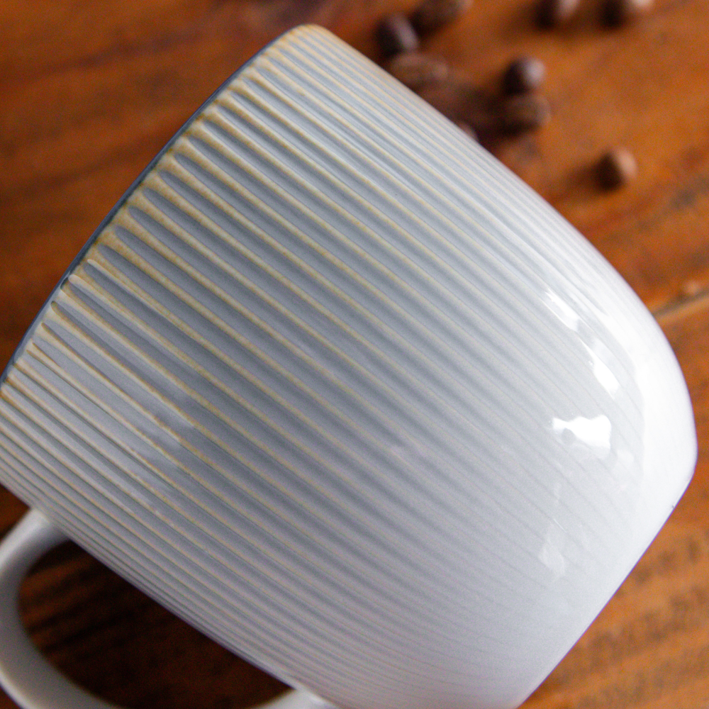 Aura Lines Blue Mist Coffee Mug (Set of 2) – 350 ml 350ml