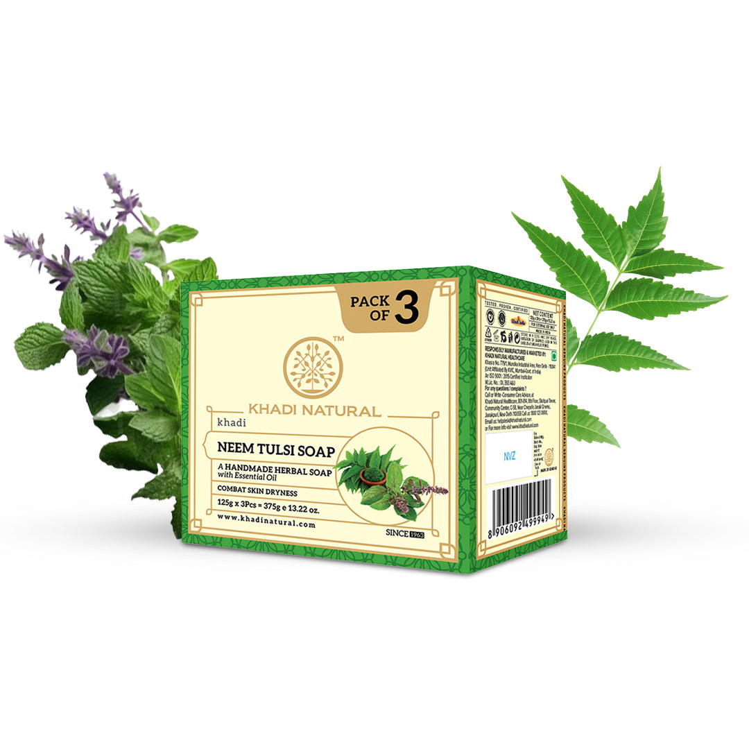 Herbal Neem Tulsi Soap Combo Pack Of 3 125gm Each