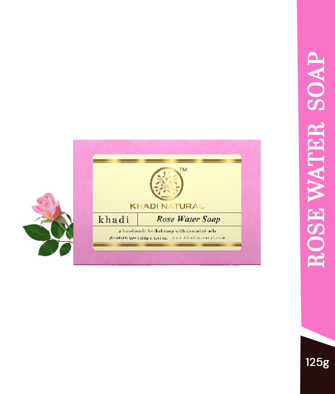 Herbal Rose Water Soap 125gm