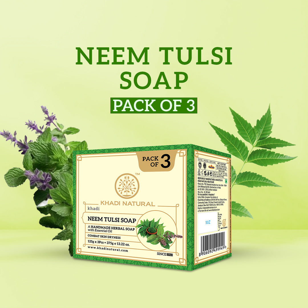 Herbal Neem Tulsi Soap Combo Pack Of 3 125gm Each