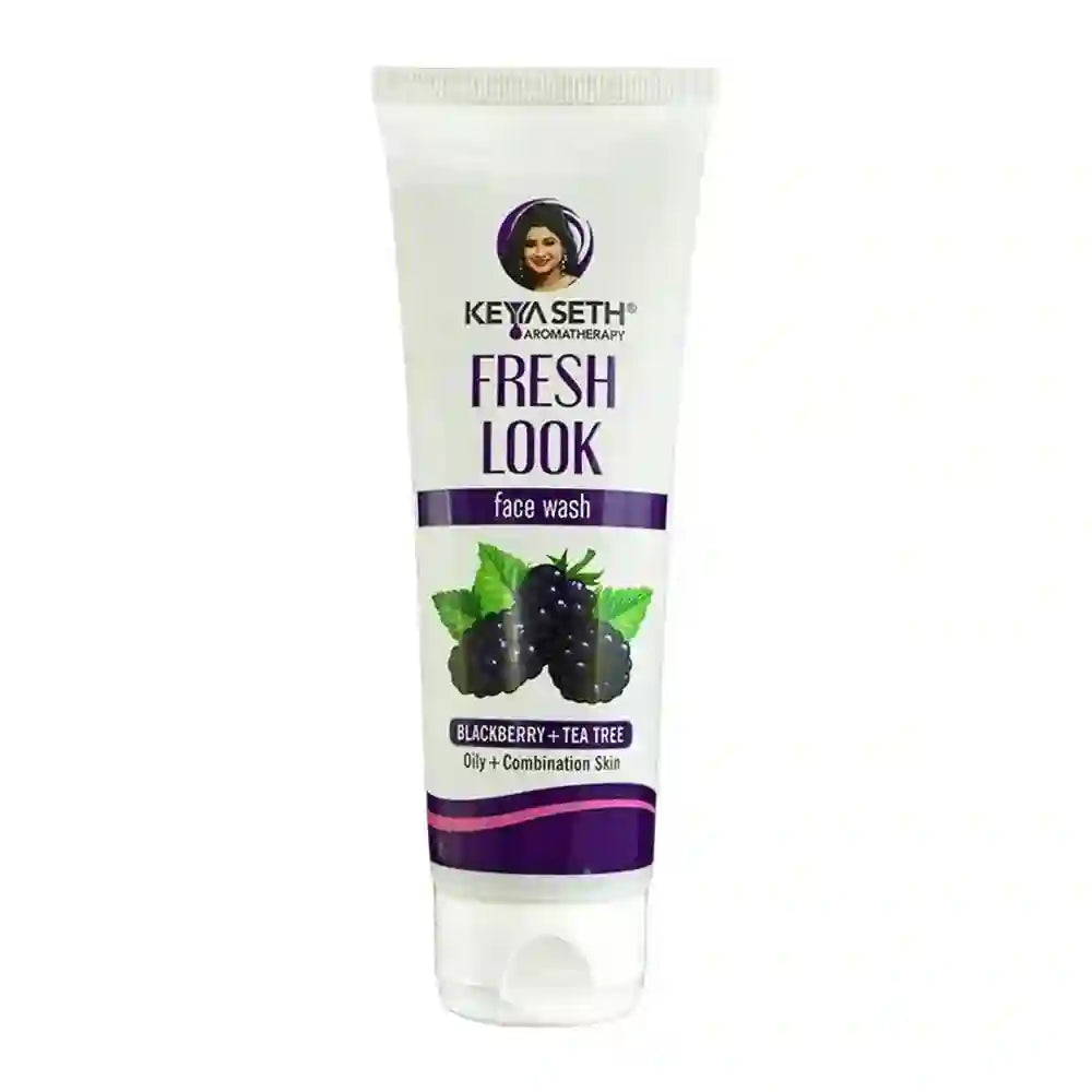 Fresh Look Blackberry & Tea Tree Face Wash, Mild, Hydrating, Moisturizing Foaming, Oily & Combination Skin 100ml