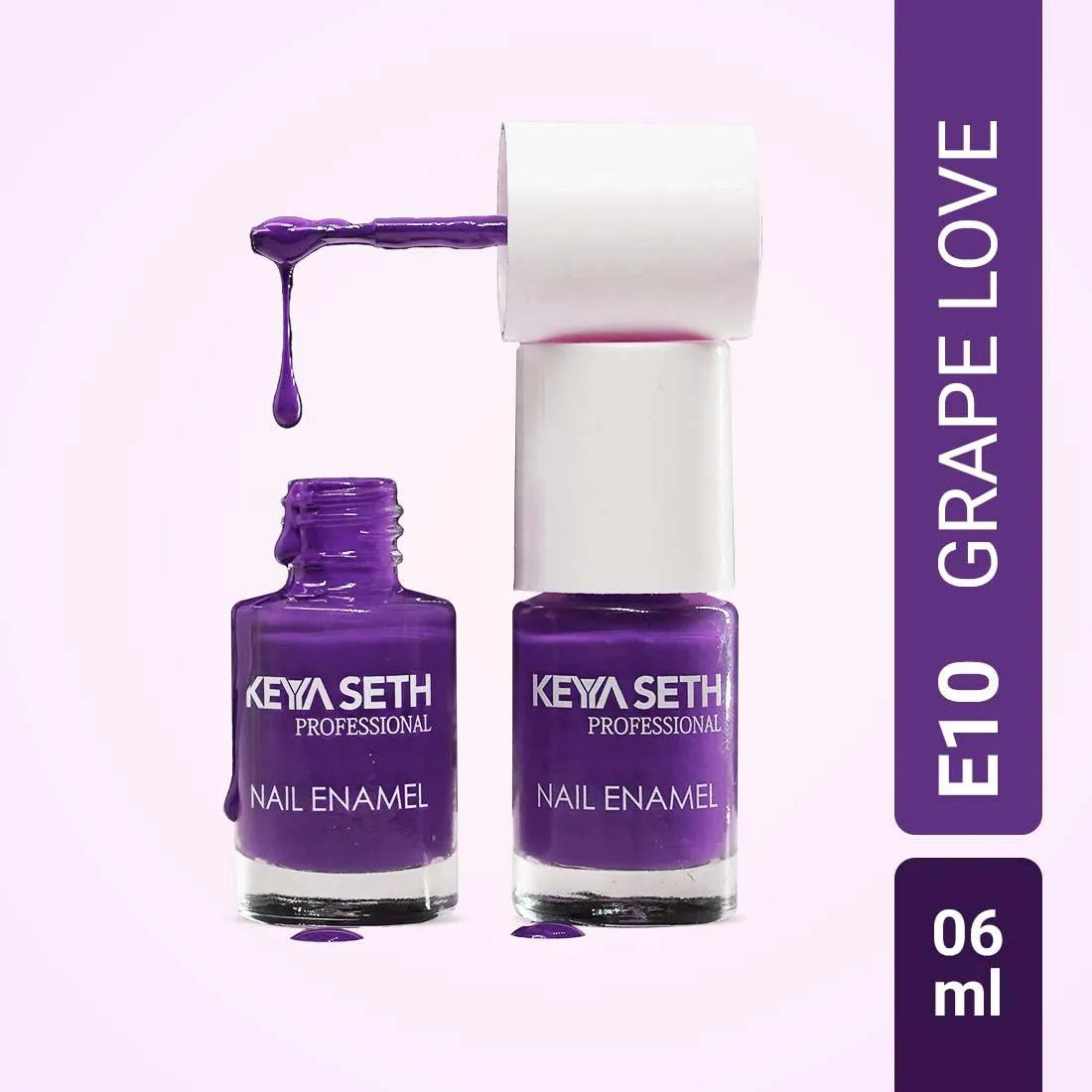 Workaholic + Grape Love Long Wear Nail Enamel Enriched with Vitamin E & Argan Oil 12g