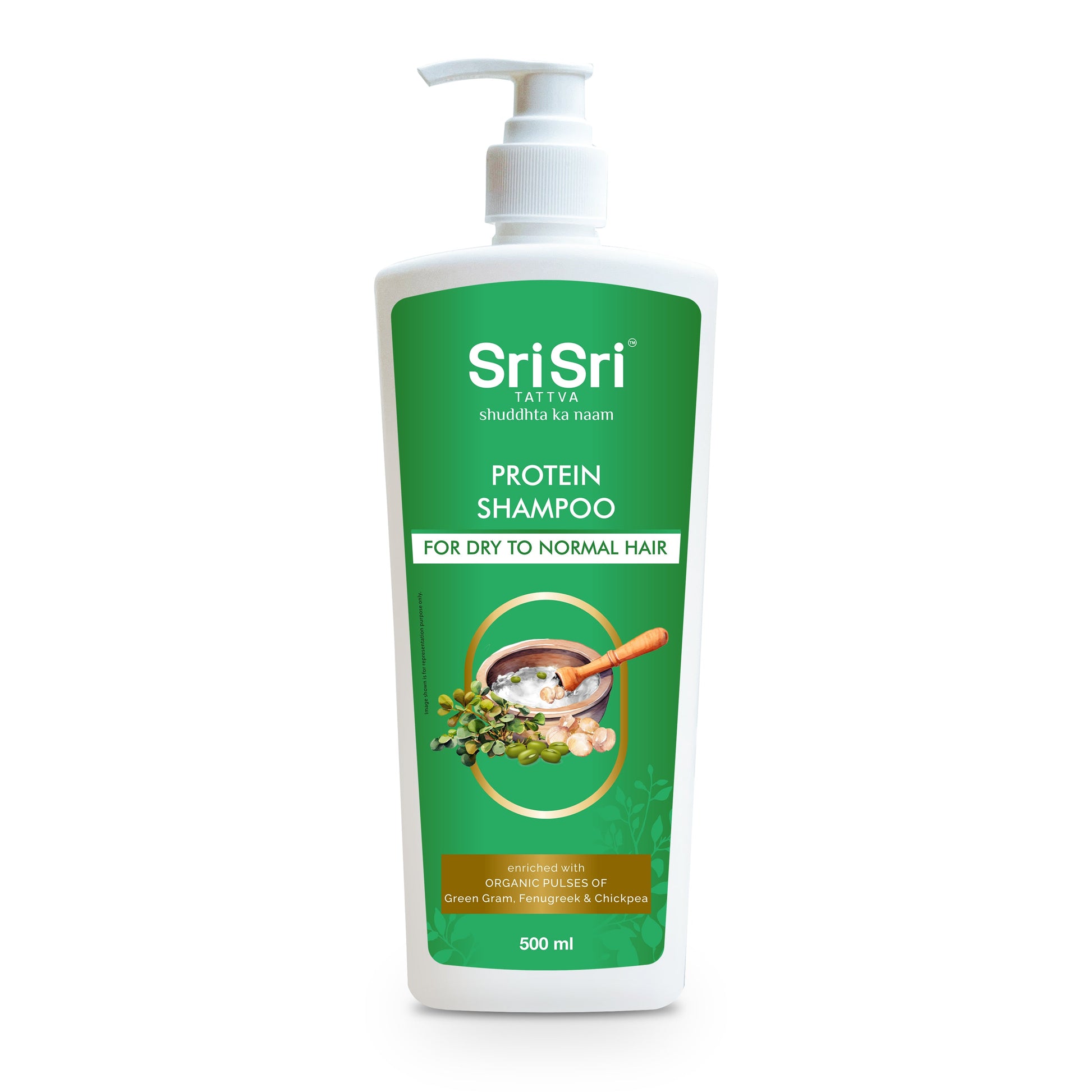 【Sri Sri Tattva】 Protein Shampoo for Dry to Normal Hair (Buy 1 Get 1 Free)｜ プロテインシャンプー 乾燥〜普通髪用（1個買うと1個無料）｜ 500ml