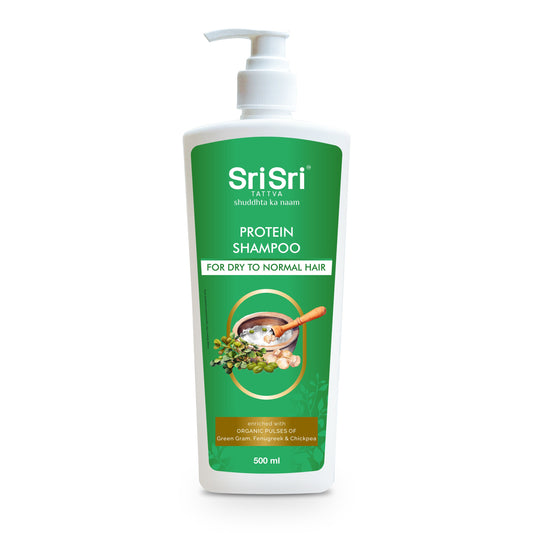 【Sri Sri Tattva】 Protein Shampoo for Dry to Normal Hair (Buy 1 Get 1 Free)｜ プロテインシャンプー 乾燥〜普通髪用（1個買うと1個無料）｜ 500ml