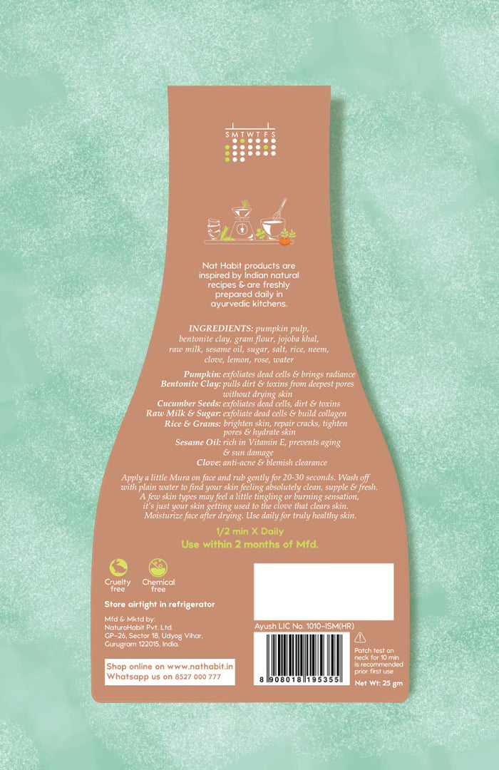 Pumpkin Clay Exfoliating Mura 25g x 3パック