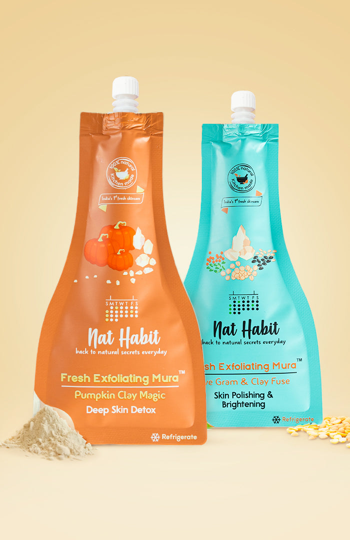 Pumpkin Clay & Five Gram Exfoliating Mura Combo Pack of 2