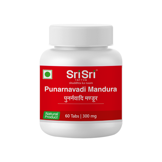 【Sri Sri Tattva】 Punarnavadi Mandura Tablets｜ プナルナヴァディ・マンドゥーラ 錠剤｜ 60錠