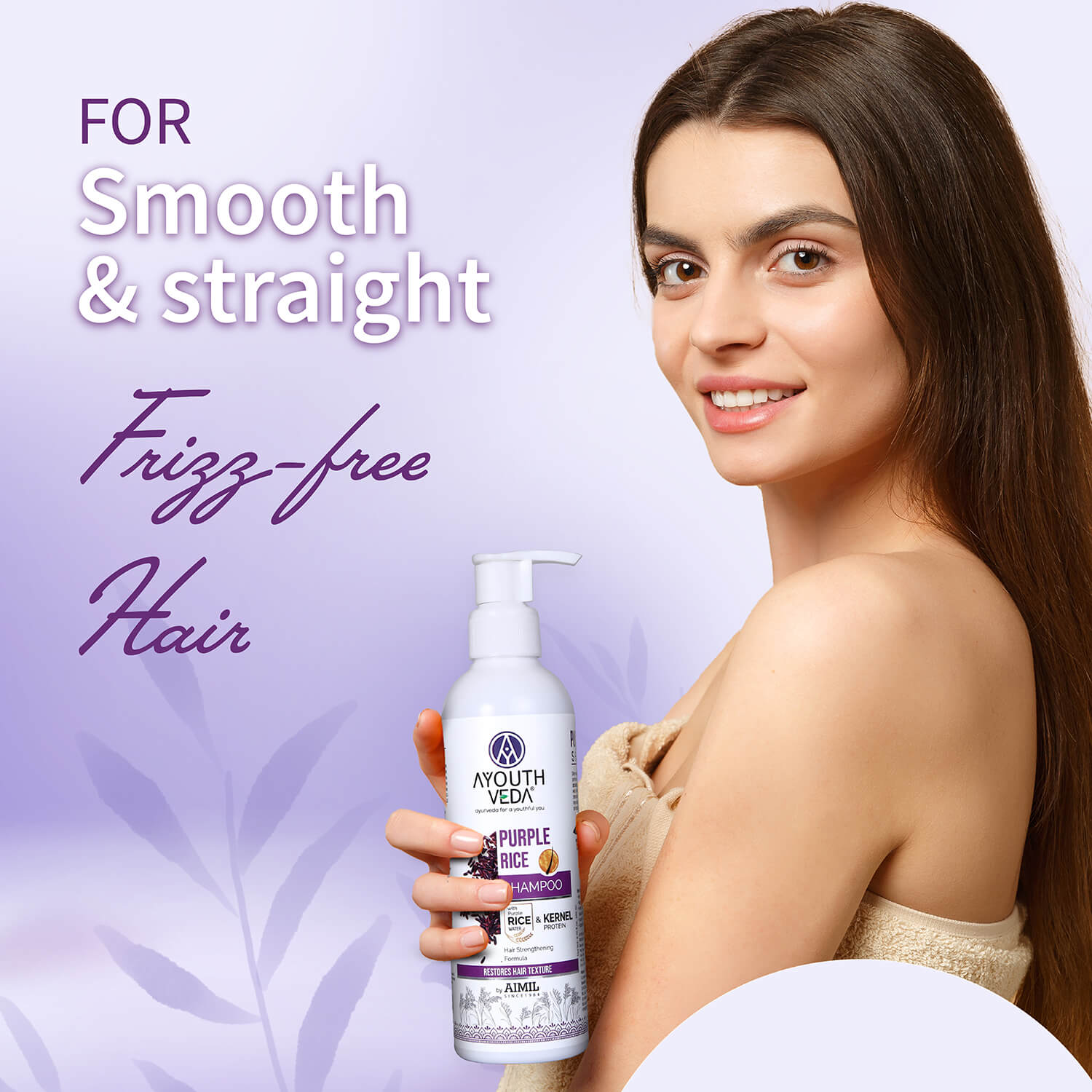 Purple Rice Shampoo with Rice Water, Kernel Protein, Eggplant, Betel & Guava Leaves | Deeply Nourishes, Repairs Damage & Moisturizes Scalp | SLS/SLES-Free | Ideal for Colored & Treated Hair | 200ml 200ml
