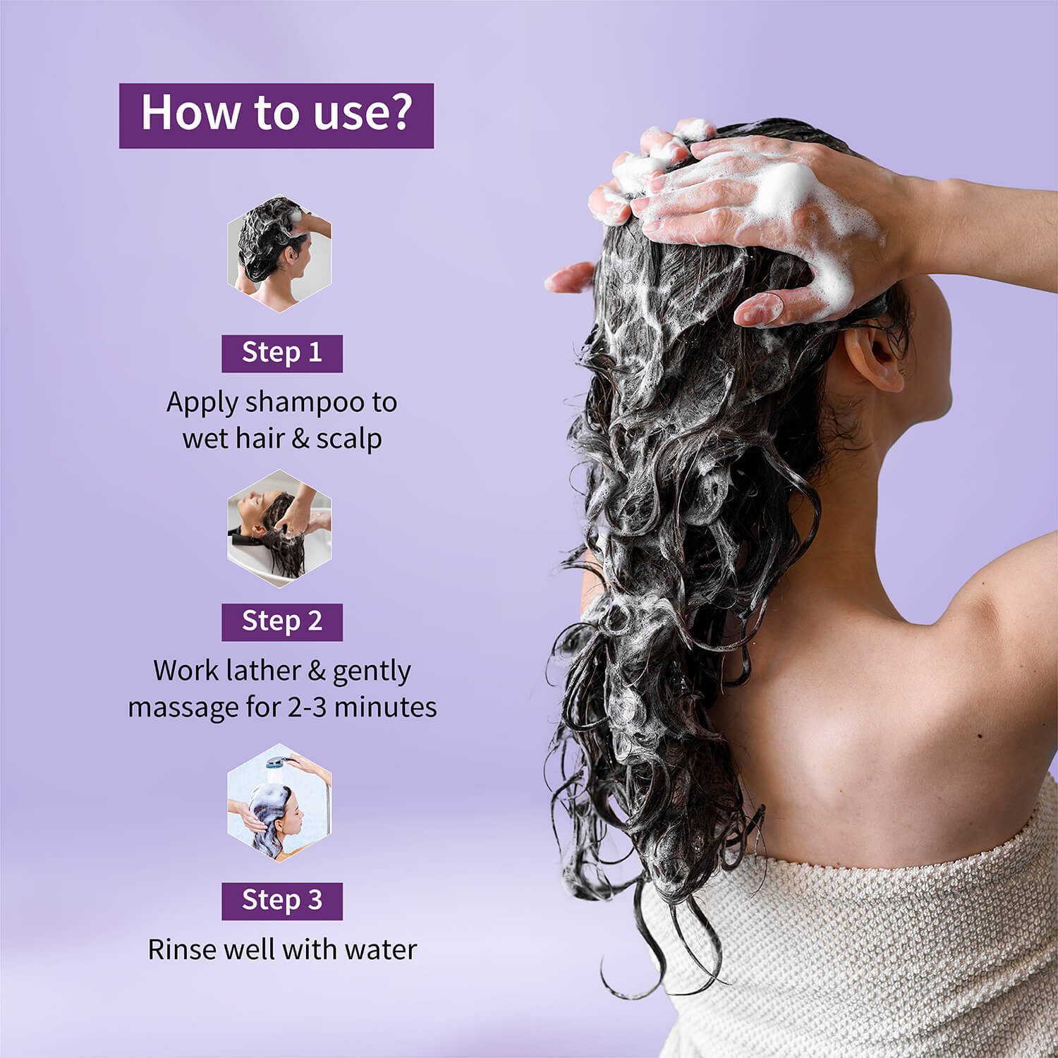 Purple Rice Shampoo with Rice Water, Kernel Protein, Eggplant, Betel & Guava Leaves | Deeply Nourishes, Repairs Damage & Moisturizes Scalp | SLS/SLES-Free | Ideal for Colored & Treated Hair | 200ml 200ml