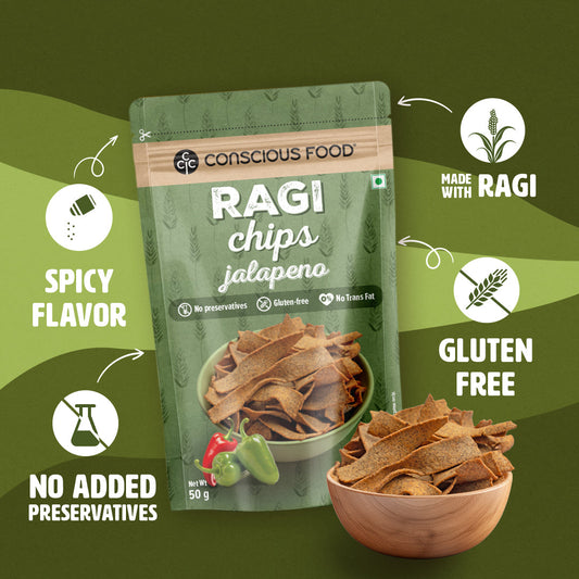 Ragi Jalapeno Chips 50g