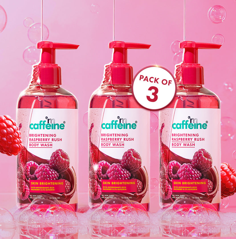 Brightening Raspberry Body Wash | 300 ml | Pack of 3