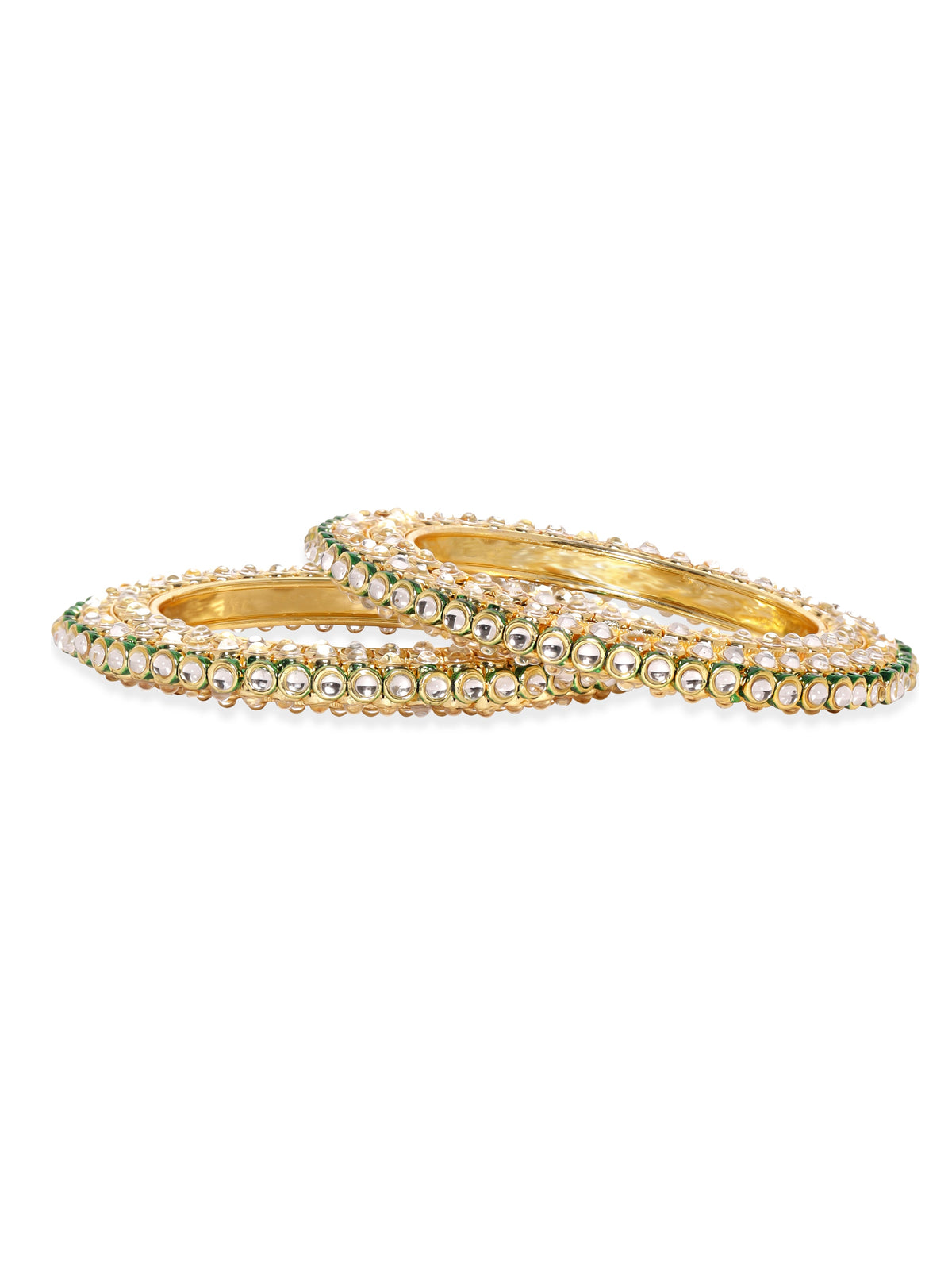 Kundan Aura Bangle Set 2.4 - Small