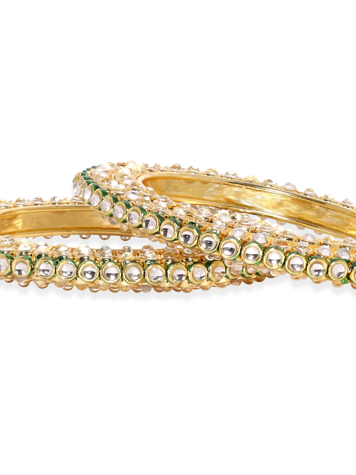 Kundan Aura Bangle Set 2.4 - Small
