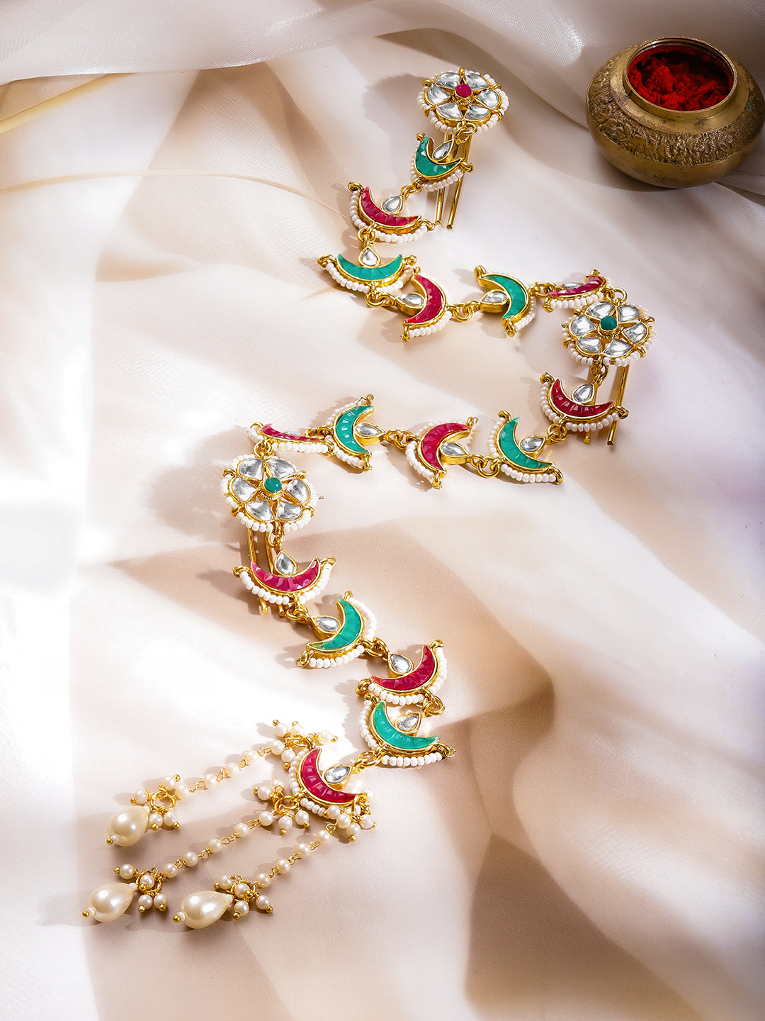 Royal Hues Festive Hair Brooch フリーサイズ