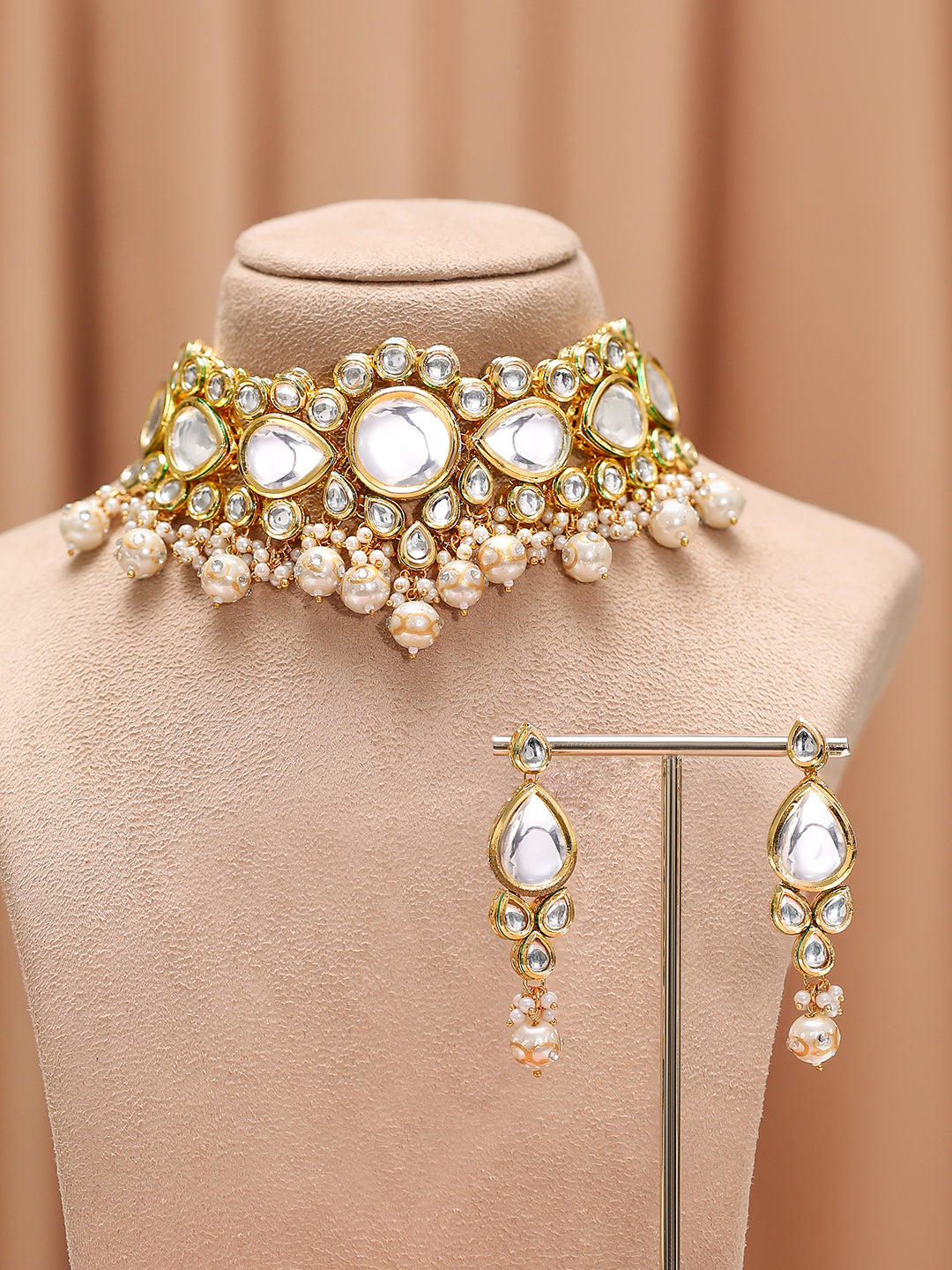 Royal Polki Kundan Jewellery Set フリーサイズ