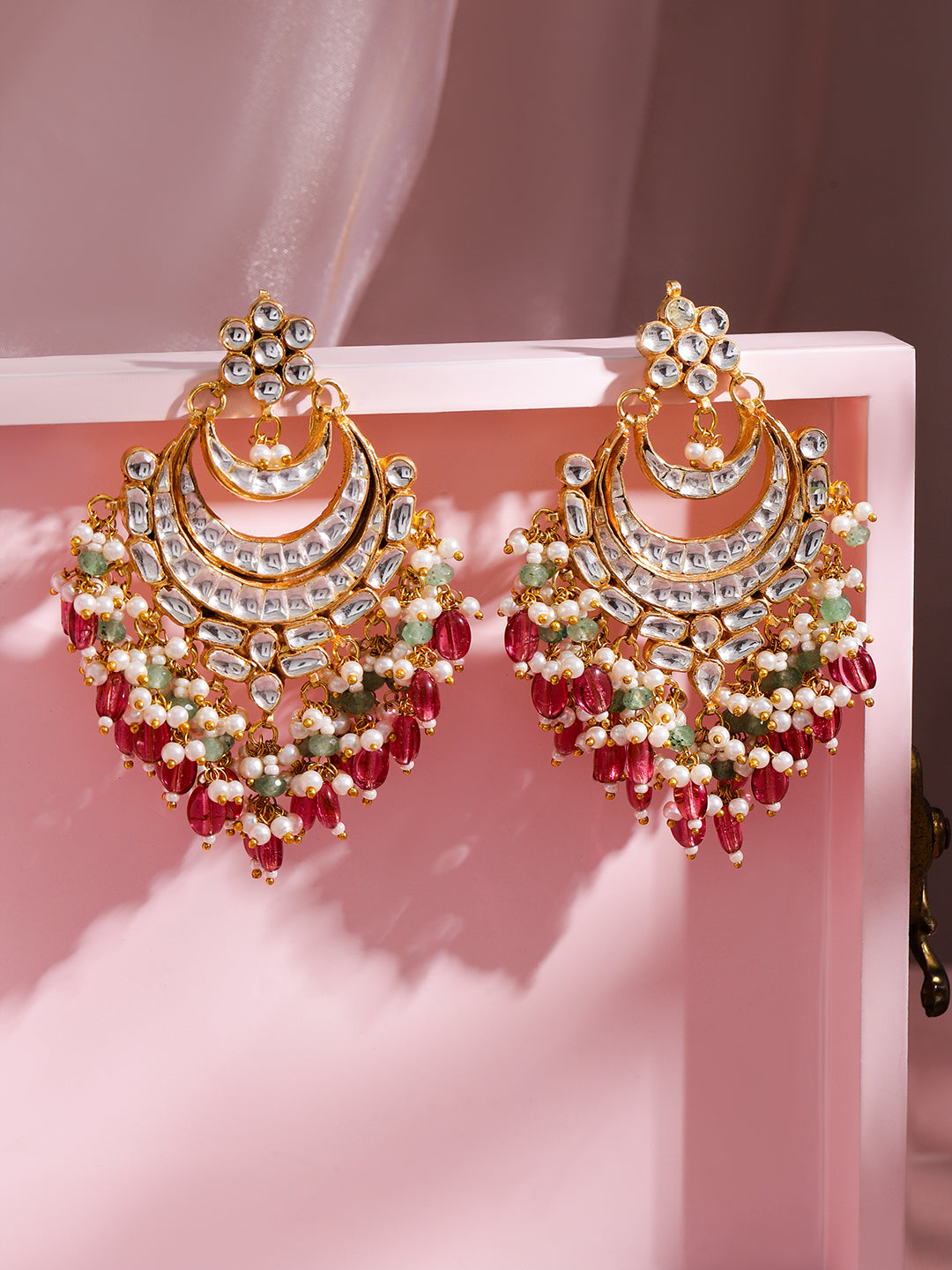 Pastel Symphony Dangler Earrings Gold