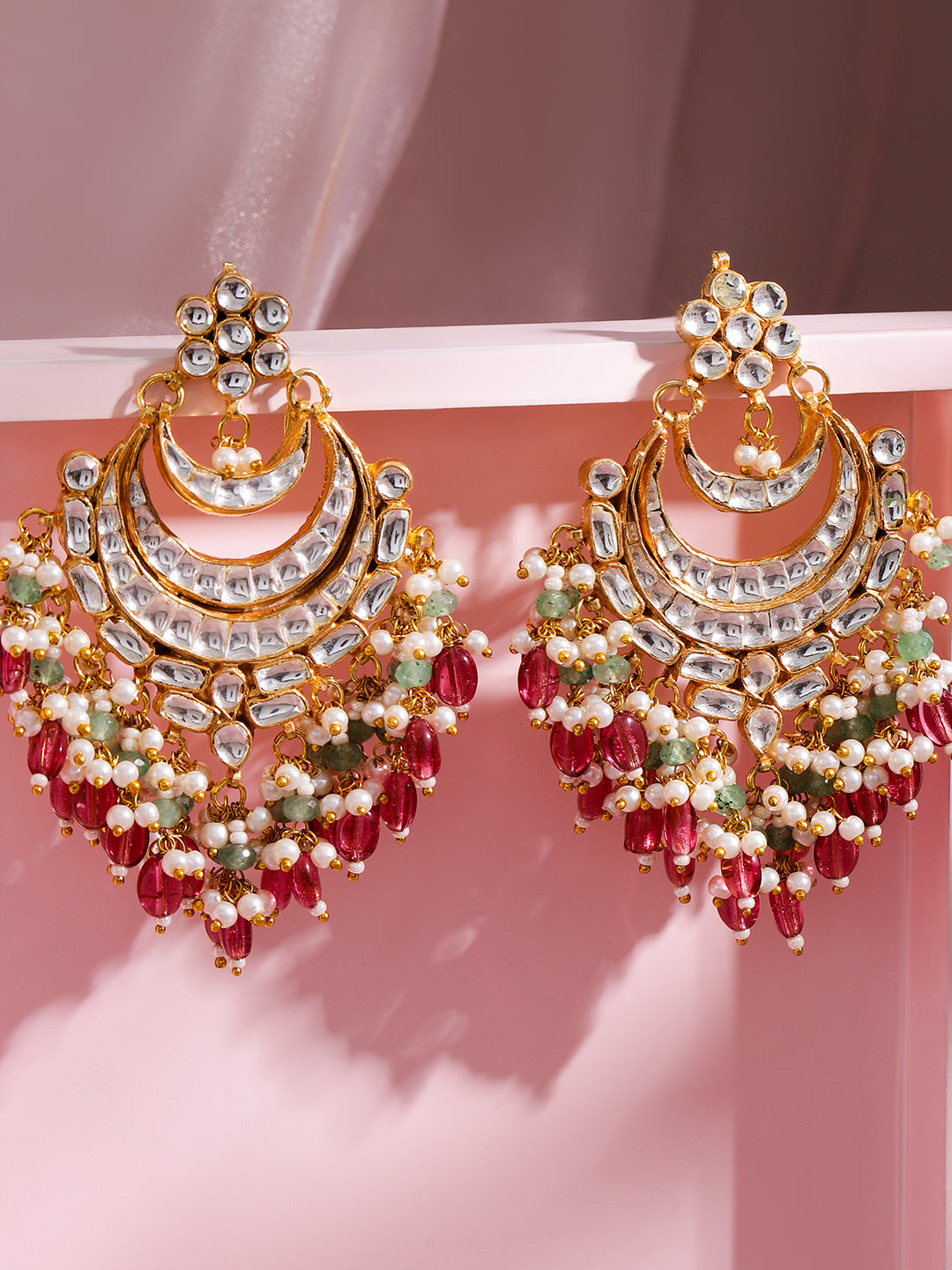 Pastel Symphony Dangler Earrings Gold