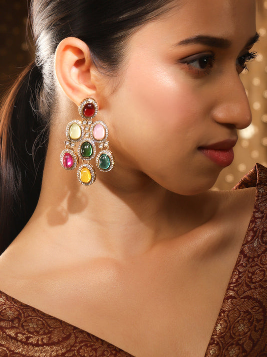 Fusion Bloom Multicolour Danglers フリーサイズ