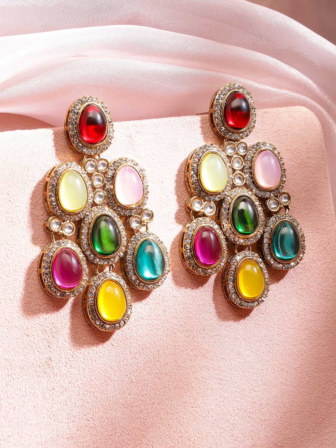Fusion Bloom Multicolour Danglers フリーサイズ