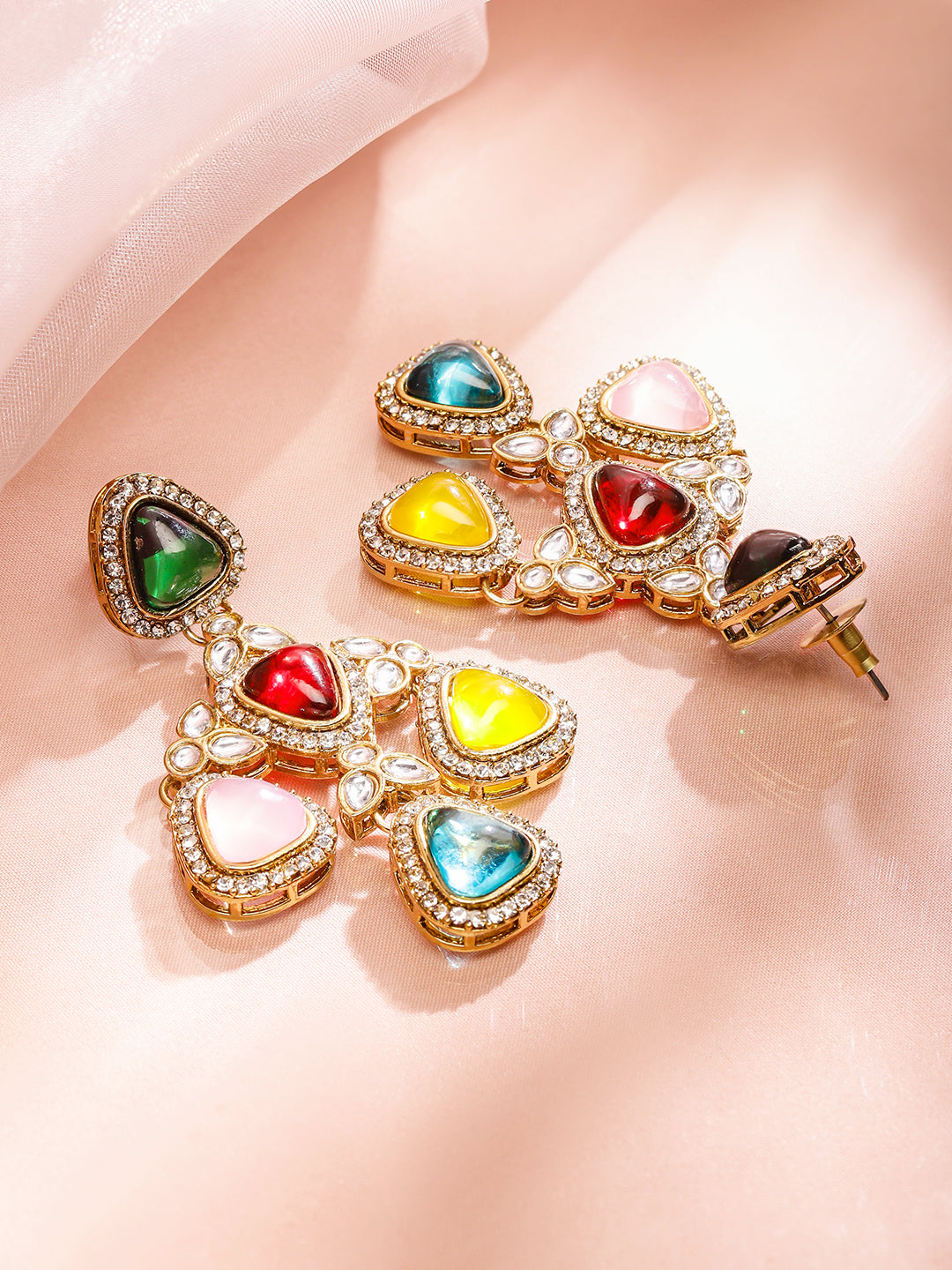 Stylish Fusion Multicolour Danglers フリーサイズ