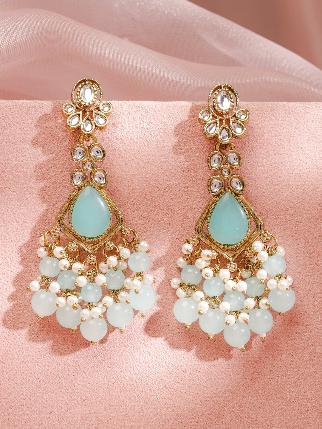 Whispers of Mint Dangler Earrings フリーサイズ