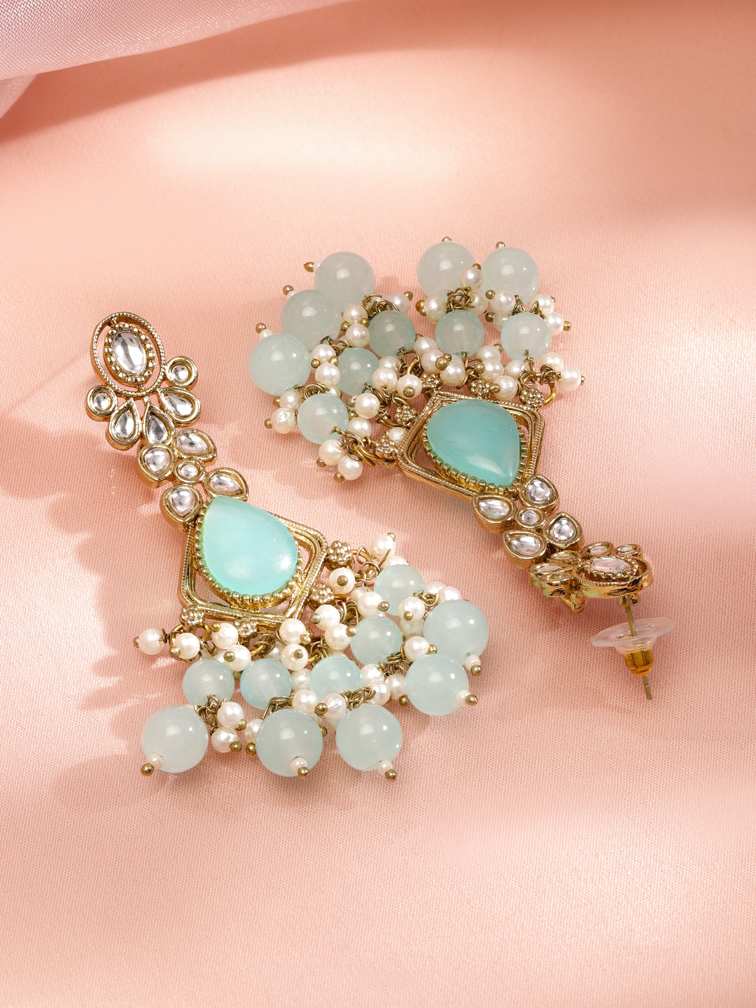 Whispers of Mint Dangler Earrings フリーサイズ