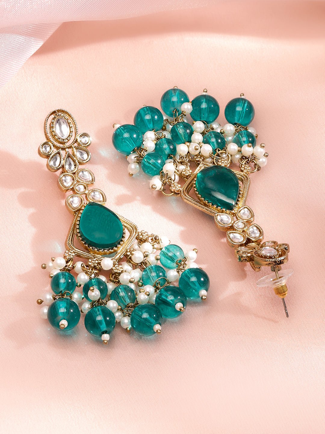 Drops of the Sea Turquoise Danglers フリーサイズ