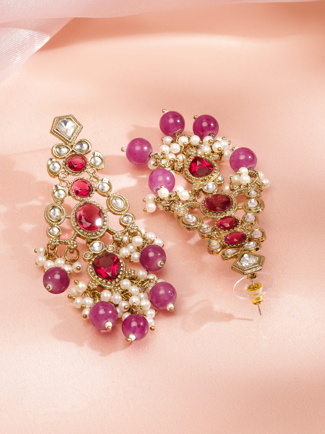 Dark Rose Tone Danglers フリーサイズ