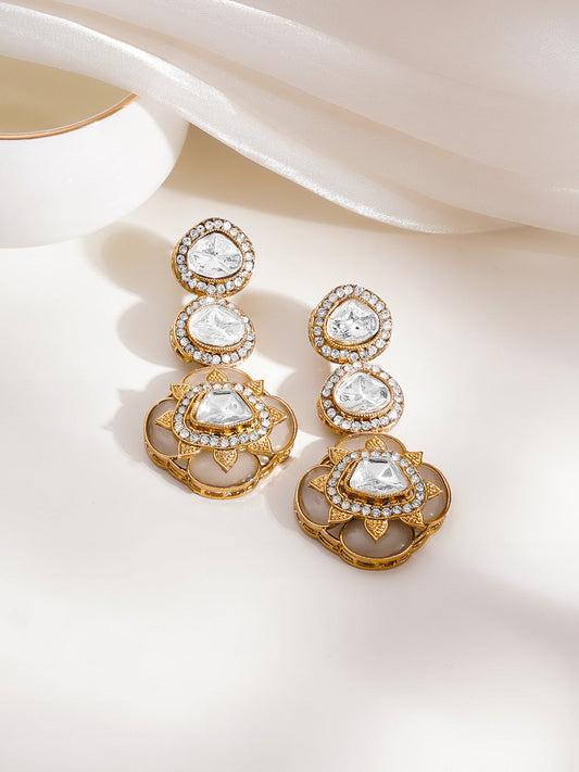 Antique Bloom Spark Luxe Drop Earrings フリーサイズ