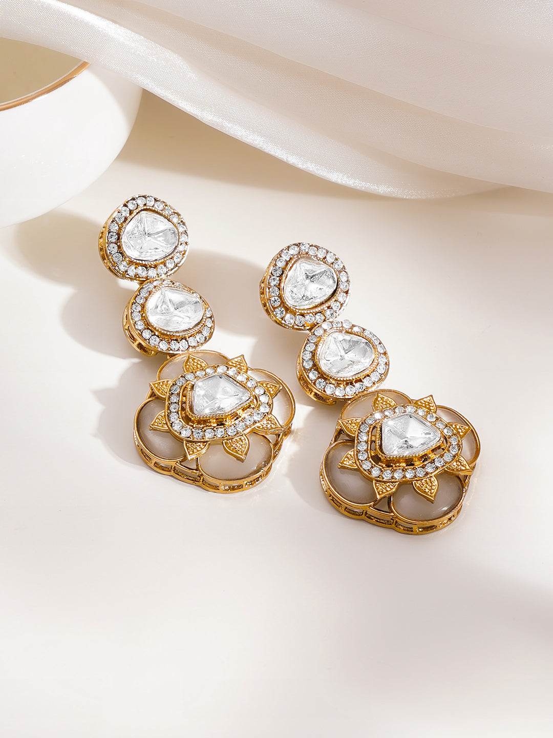 Antique Bloom Spark Luxe Drop Earrings フリーサイズ
