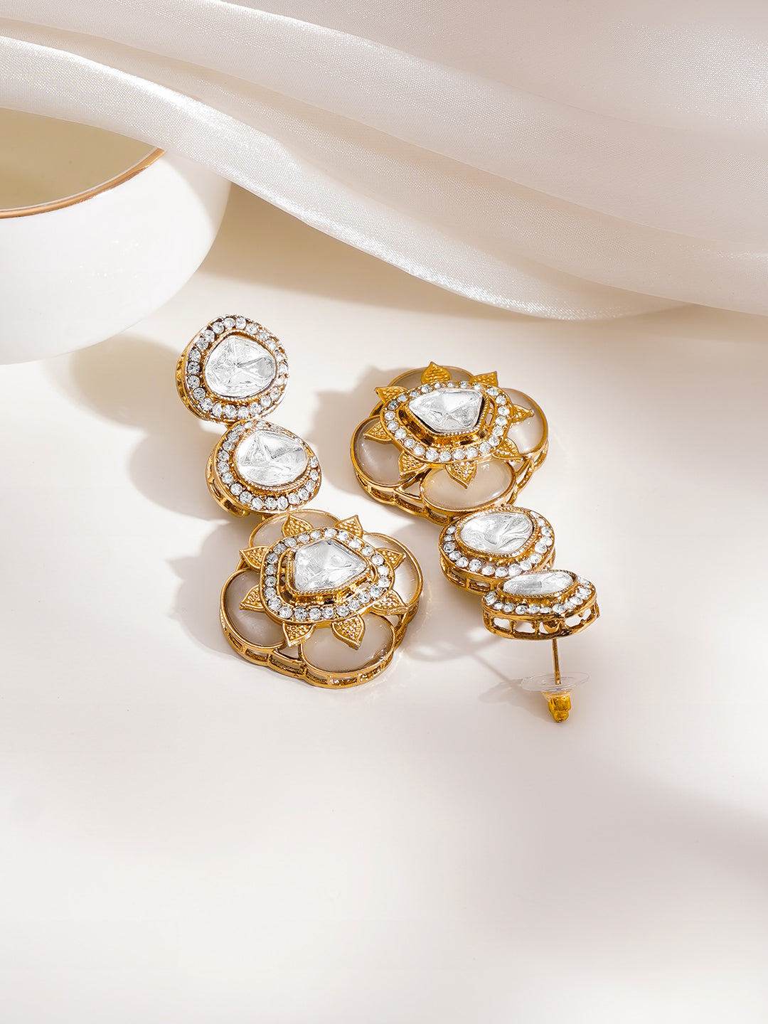 Antique Bloom Spark Luxe Drop Earrings フリーサイズ