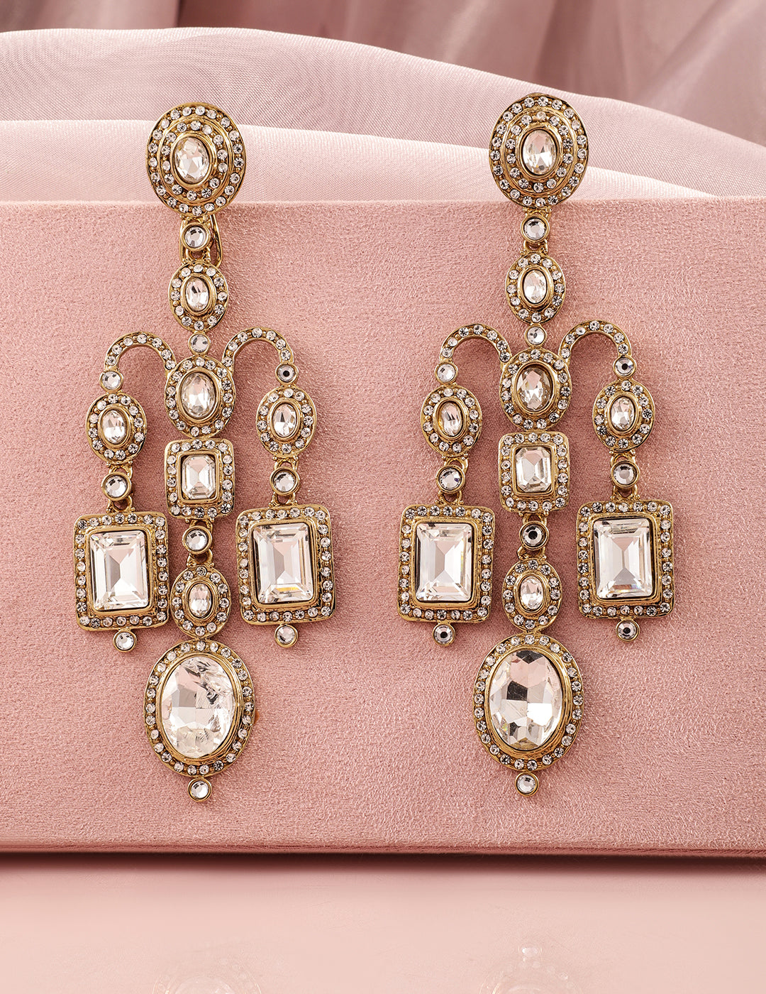 Fusion Hue Kundan Chandelier フリーサイズ