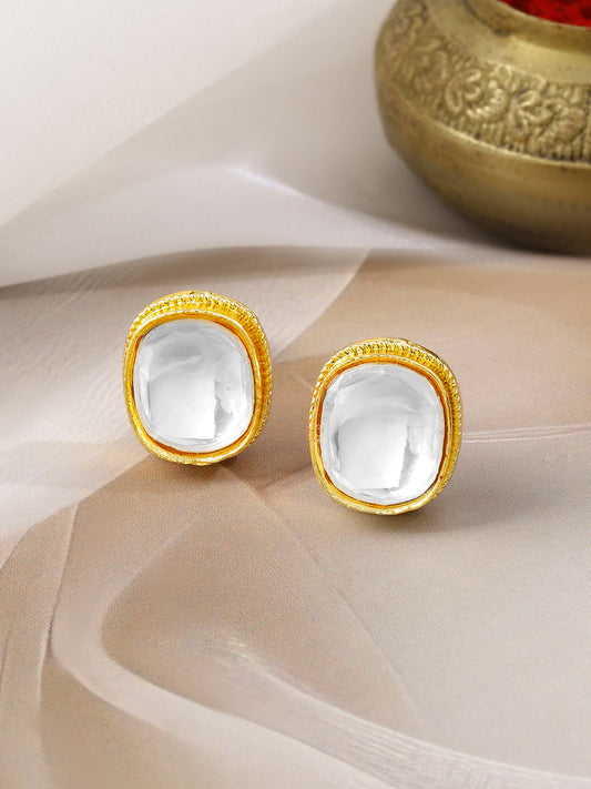 Classic Framed Kundan Studs フリーサイズ