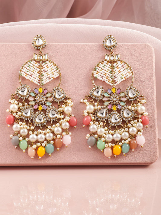 Radiant Bloom Multicolour Danglers フリーサイズ