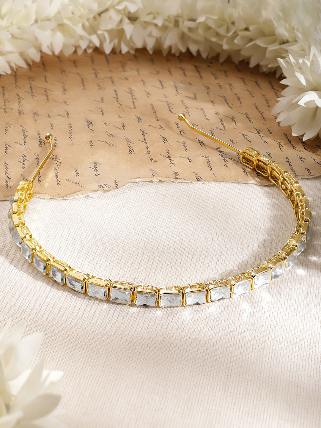 Bridal Glow Kundan Hair Accessory フリーサイズ