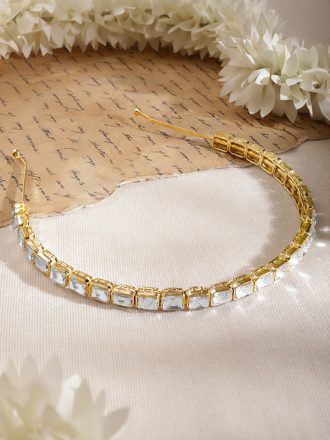 Bridal Glow Kundan Hair Accessory フリーサイズ